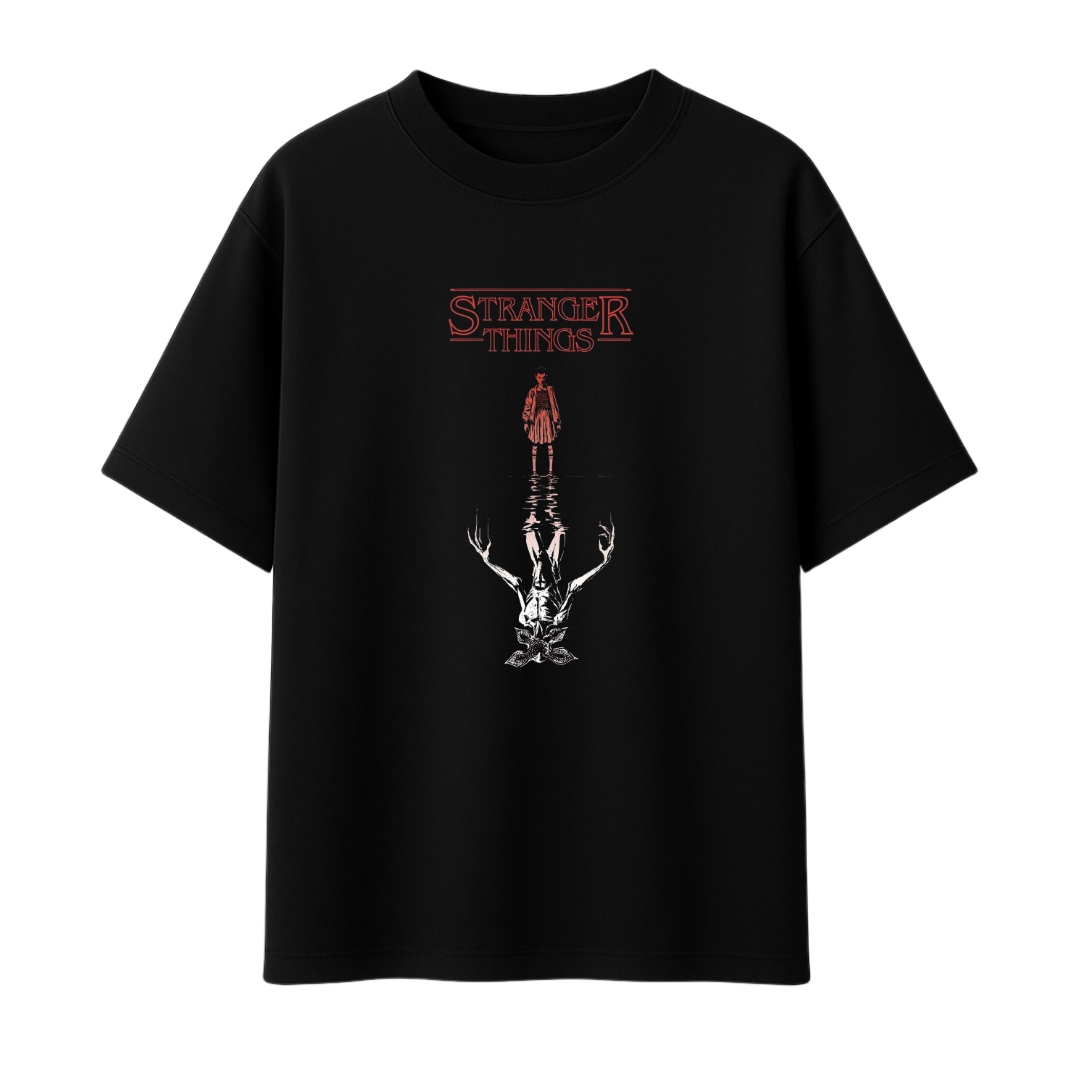 Eleven & Mind Flayer || Oversized - 240 GSM || Stranger Things