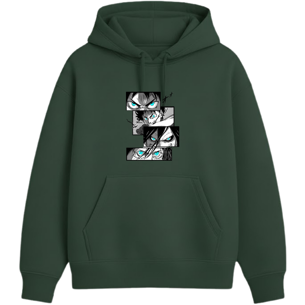 Attack On Titan - Eren || Oversized Anime Hoodies