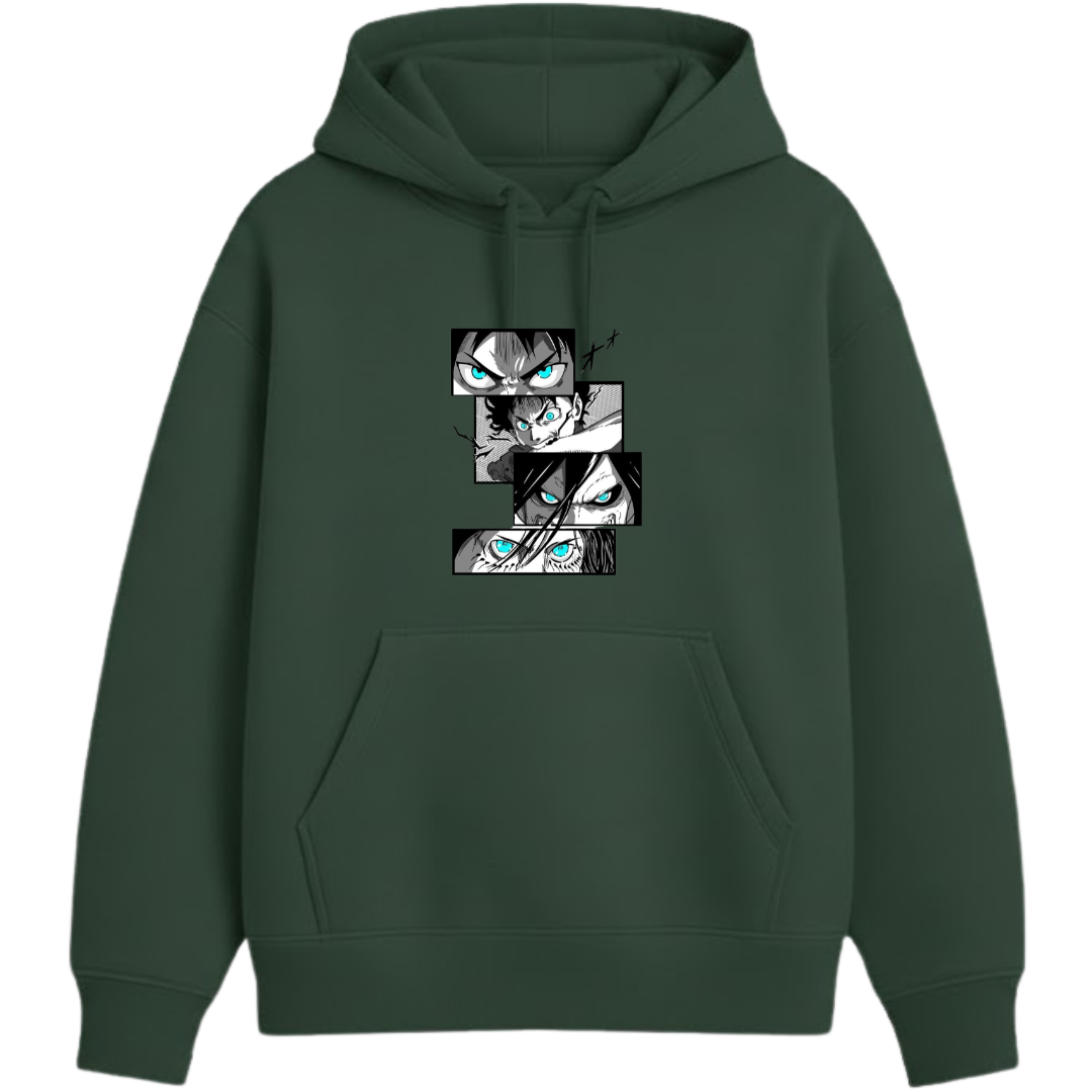 Attack On Titan - Eren || Oversized Anime Hoodies