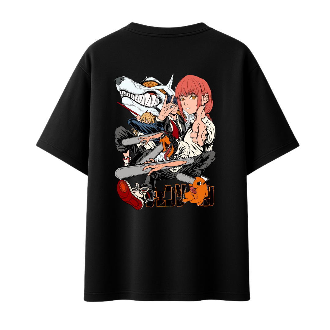 Chainsaw Man The Devil Hunters || Oversized T-shirt 240 GSM