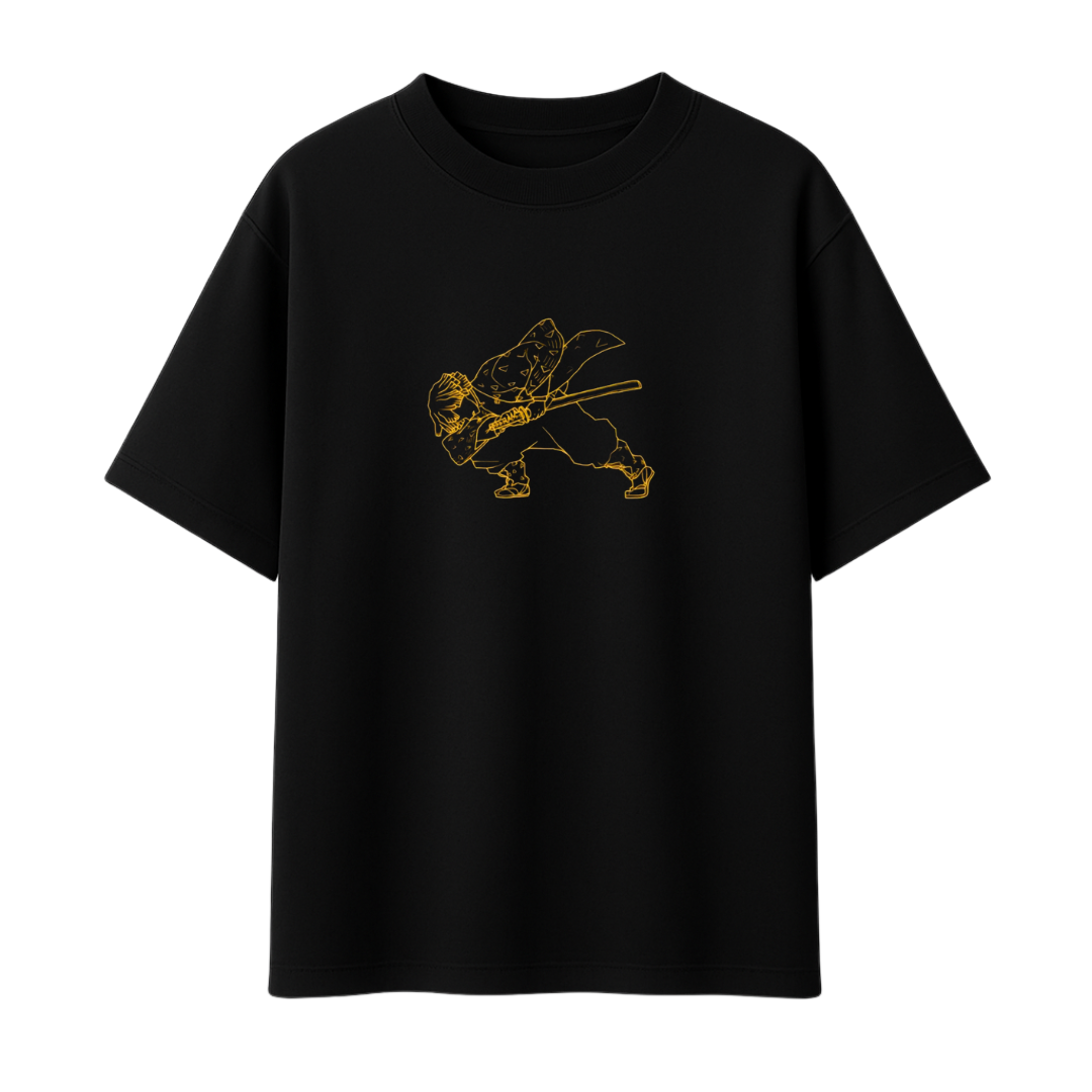 Demon Slayeer - Zenitsu Godspeed 2.0 || Oversized T-Shirt 240 GSM