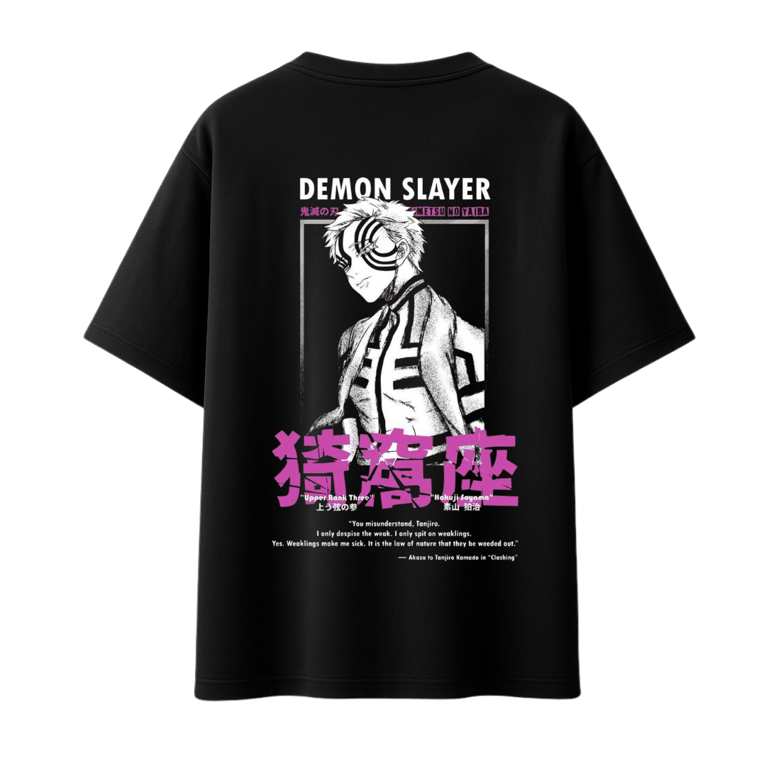 Akaza - Demon Slayer || Oversized - 240 GSM