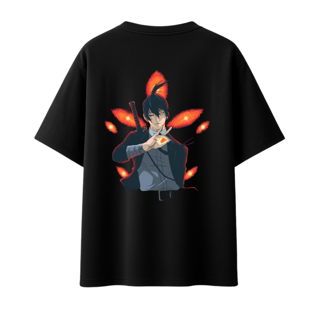 Chainsaw Man - Aki & Kon || Oversized T-shirt 240 GSM