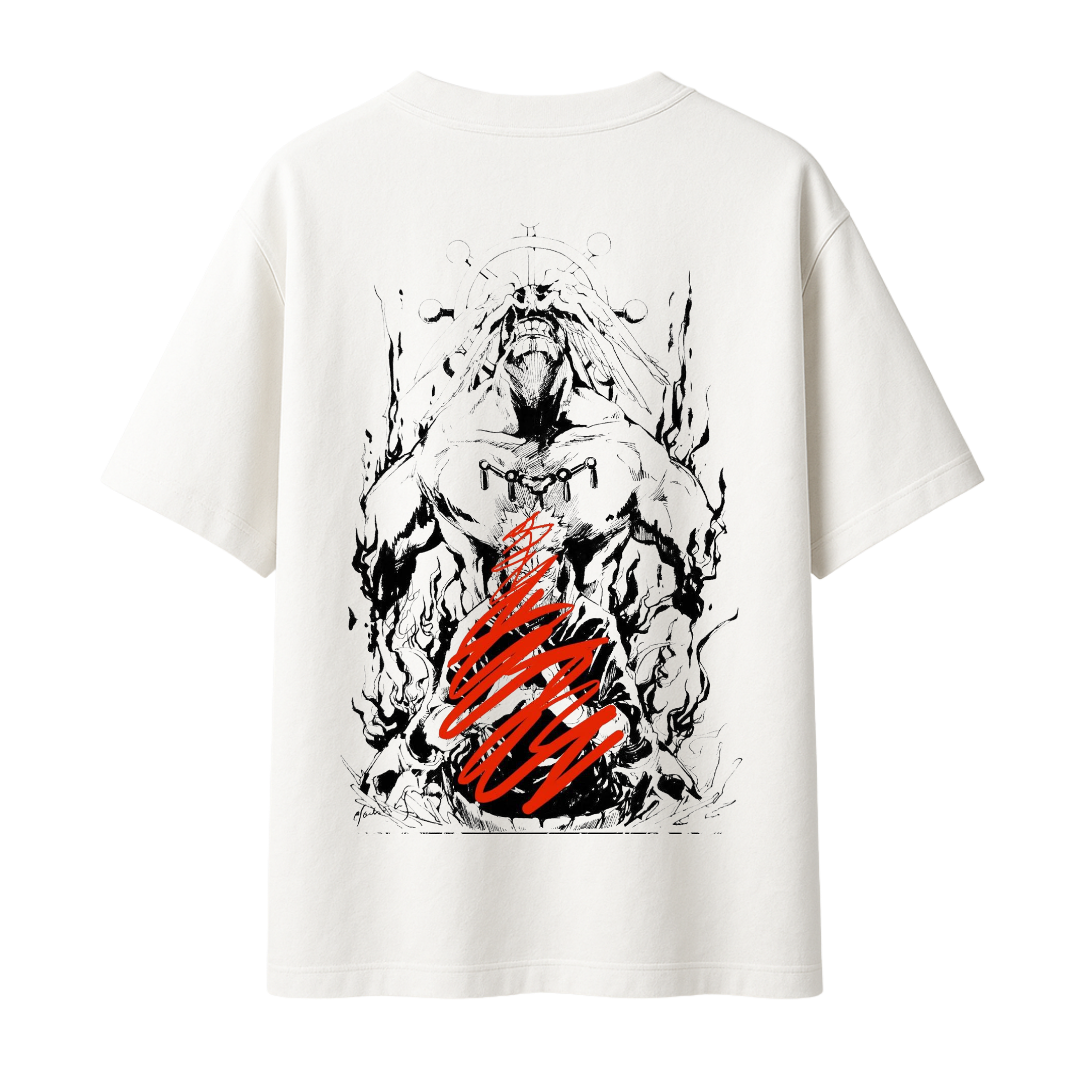 Mahoraga Oversized T-Shirt – Jujutsu Kaisen | 240 GSM Premium Anime Tee