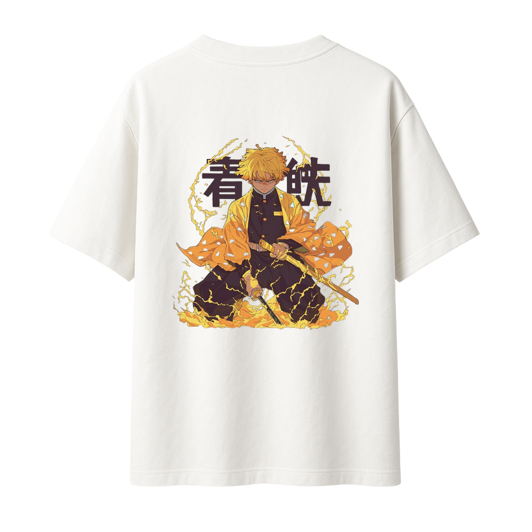 Demon Slayer - Zenitsu || Oversized Tshirt - 240 GSM