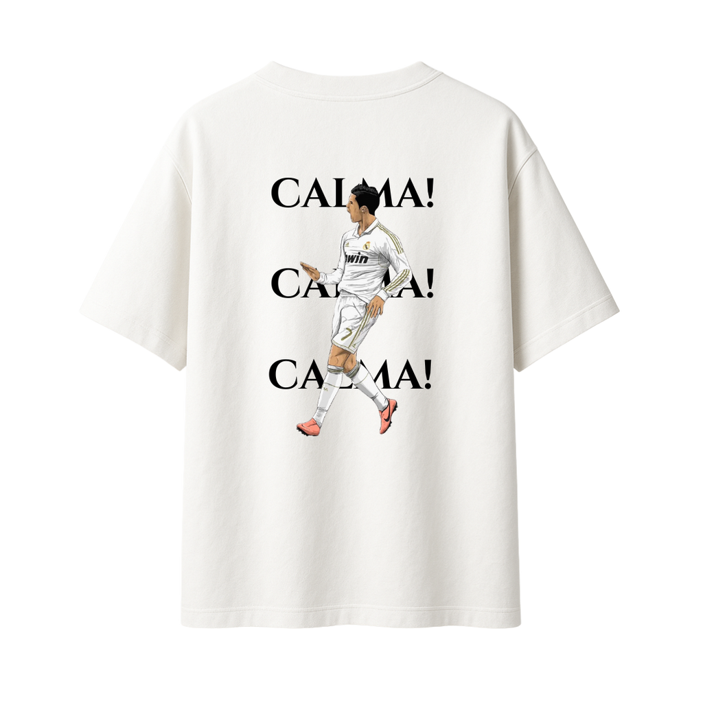 Cristiano Ronaldo Celebration Calma Calma || Oversized T-shirt 240 GSM