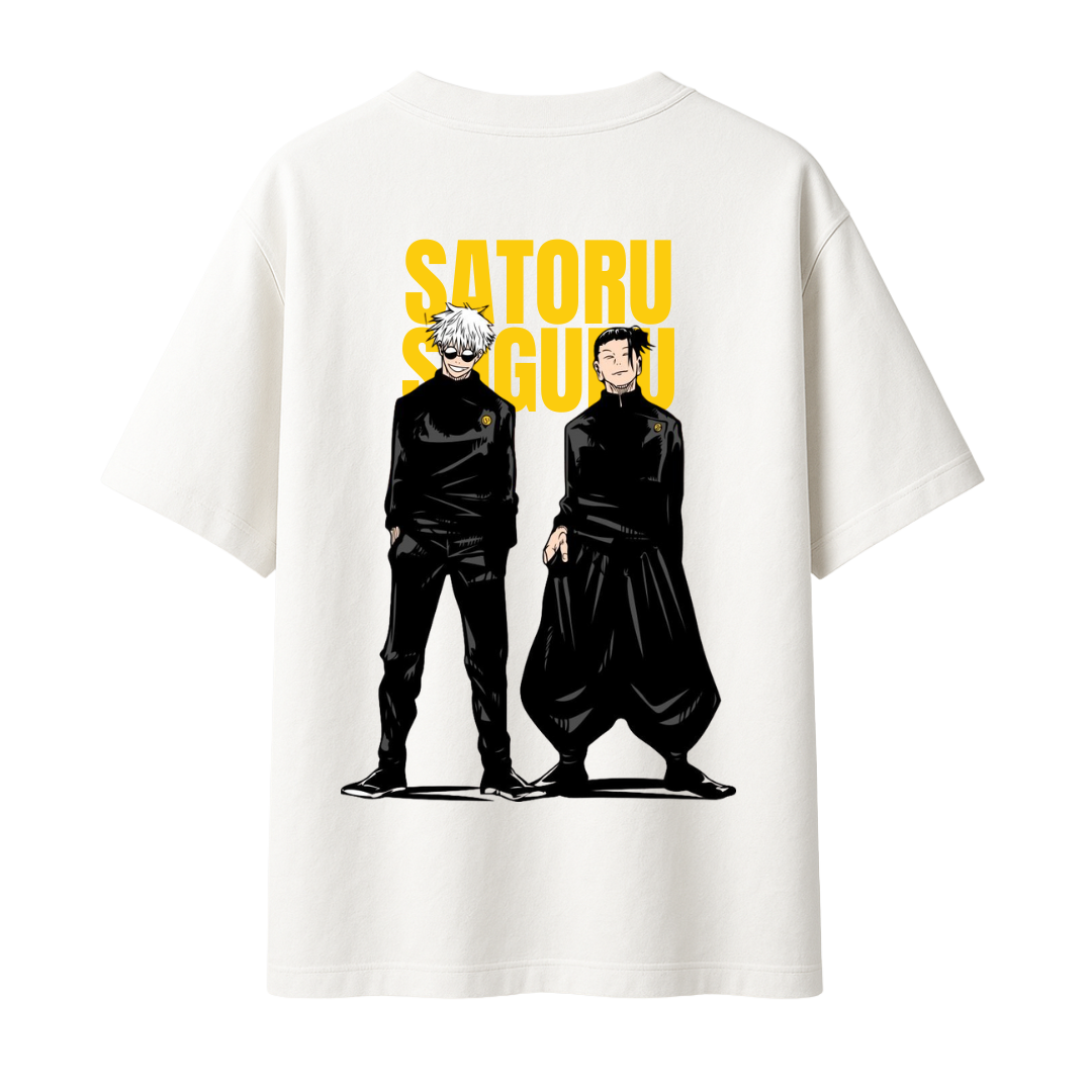Jujutsu Kaisen - Gojo-Geto The Strongest Duo || Oversized T-shirt 240 GSM