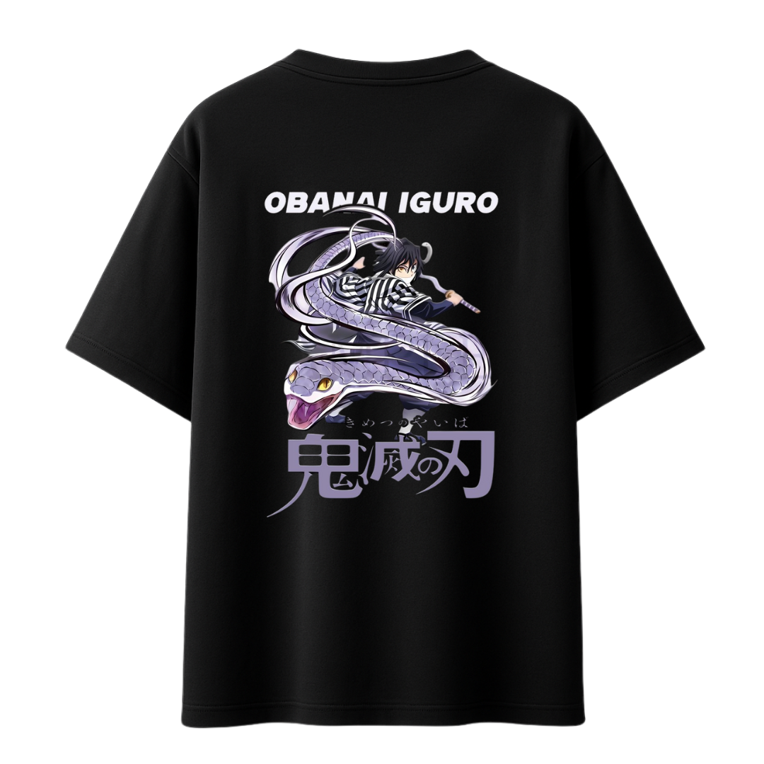 Demon Slayer - Obanai The Snake Hashira || Oversized T-Shirt 240 GSM