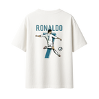 Cristiano Ronaldo The GOAT Edition || Football Oversized T-shirt 240 GSM