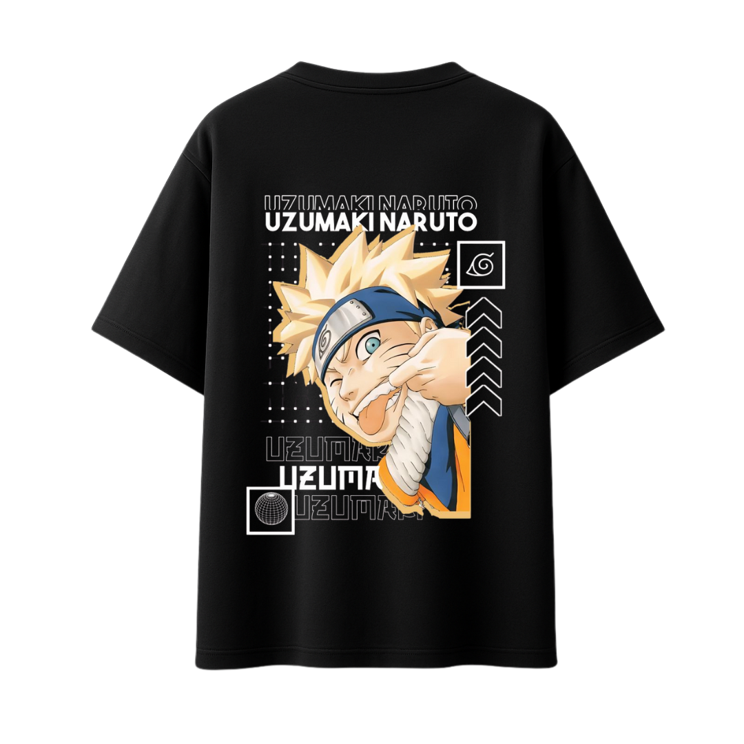 Naruto Uzumaki || Oversized - 240 GSM