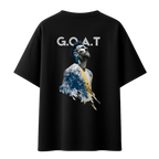 Lionel Messi The GOAT Edition || Football Oversized T-Shirt 240 GSM