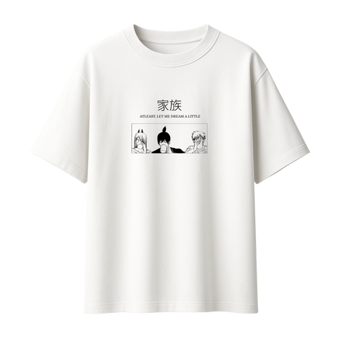 Chainsaw Man – The Trio: Denji, Aki & Power Oversized T-Shirt 240 GSM