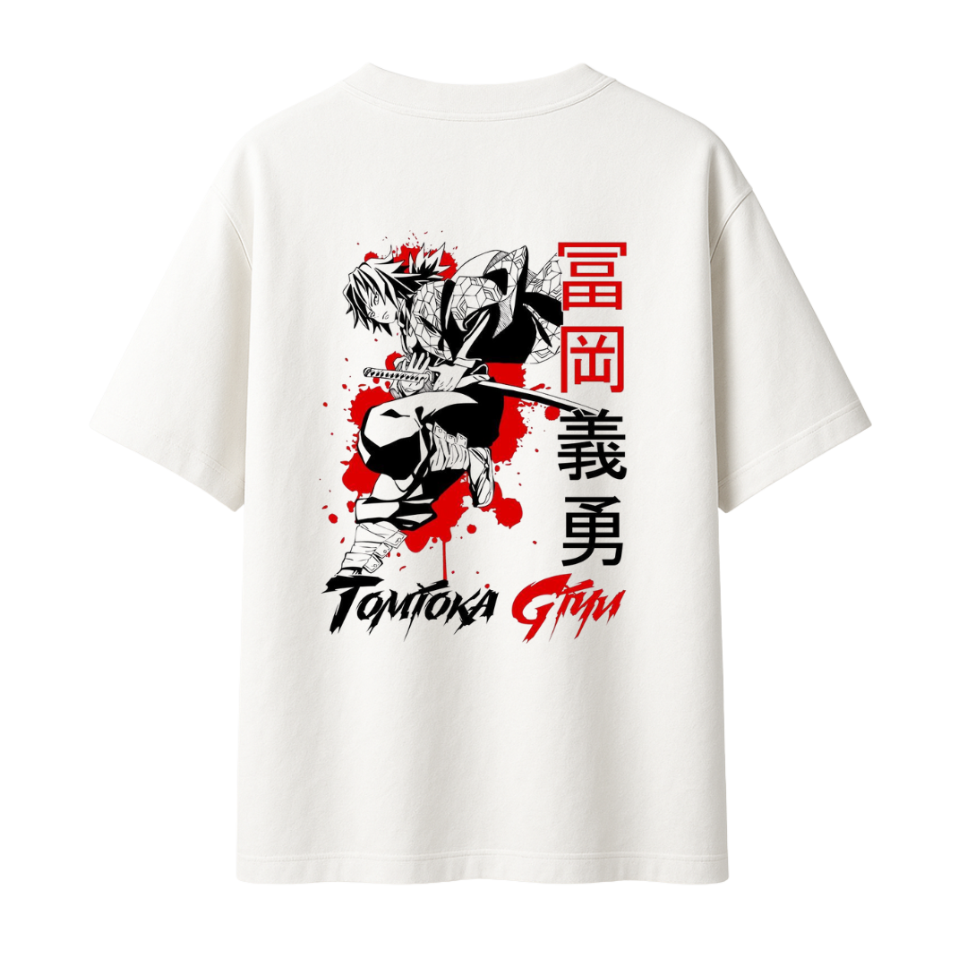 Demon Slayer - Tomioka Giyu Water Hashira || Oversized T-shirt 240 GSM