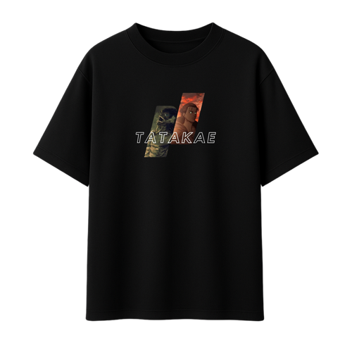 Attack on Titan – Eren Yeager 'Tatakae' Oversized T-Shirt 240 GSM