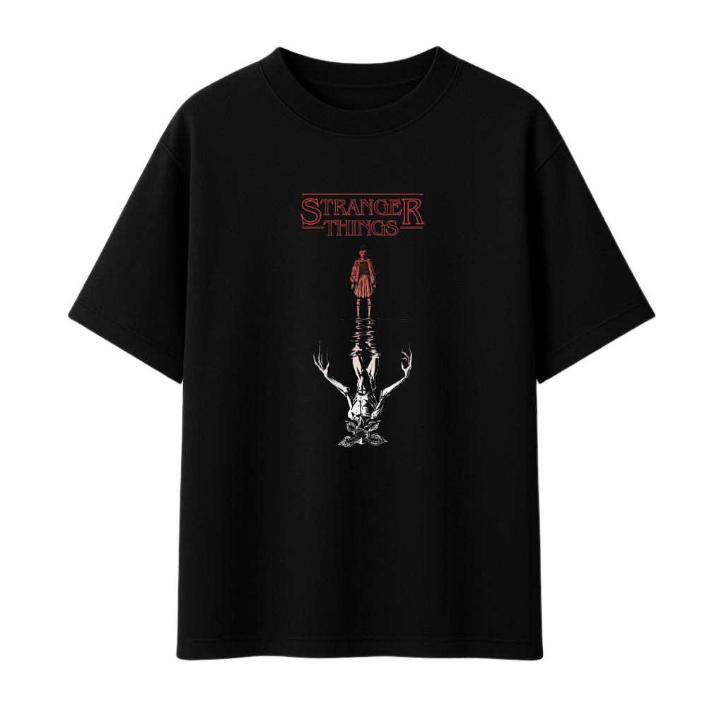 Eleven & Mind Flayer || Oversized - 240 GSM || Stranger Things