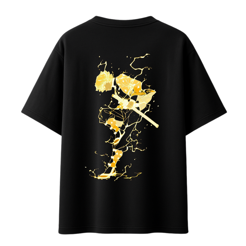 Demon Slayer Zenitsu - Godspeed || Oversized T-shirt 240 GSM