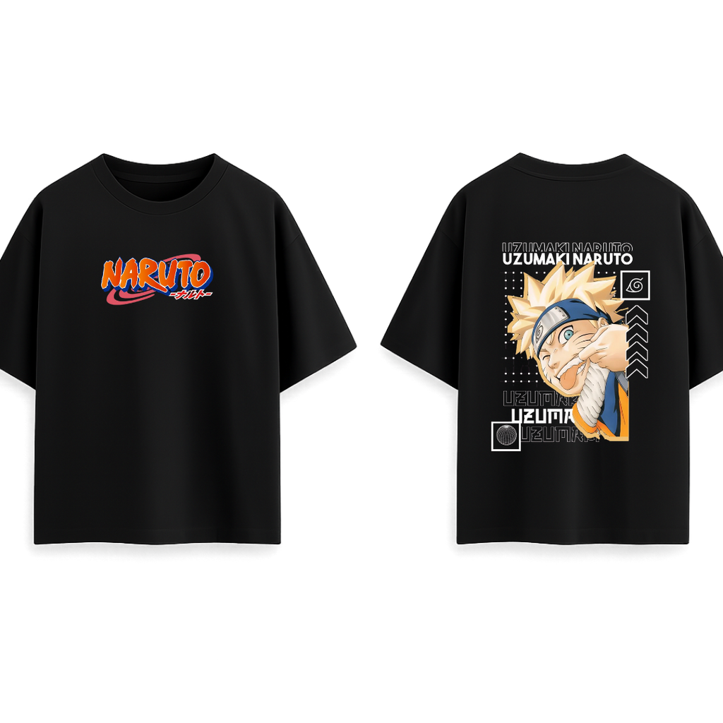 Naruto Uzumaki || Oversized - 240 GSM