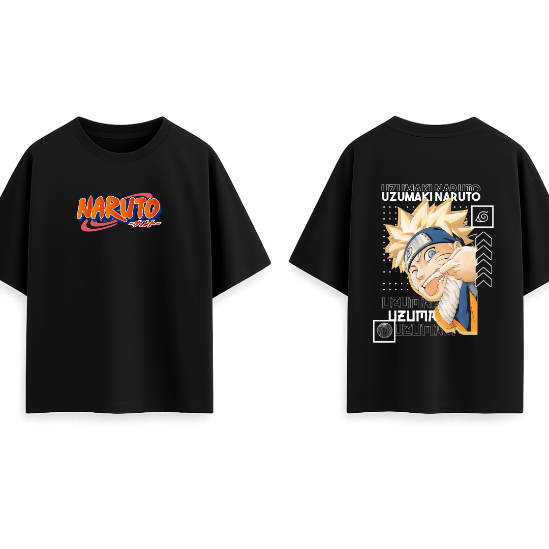 Naruto Uzumaki || Oversized - 240 GSM
