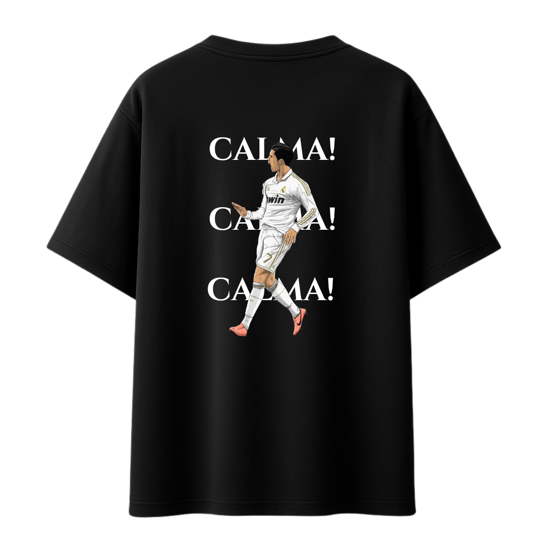 Cristiano Ronaldo Celebration Calma Calma || Oversized T-shirt 240 GSM