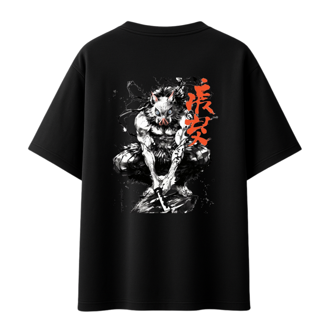 Inosuke - Boar King || Oversized T-shirt 240 GSM