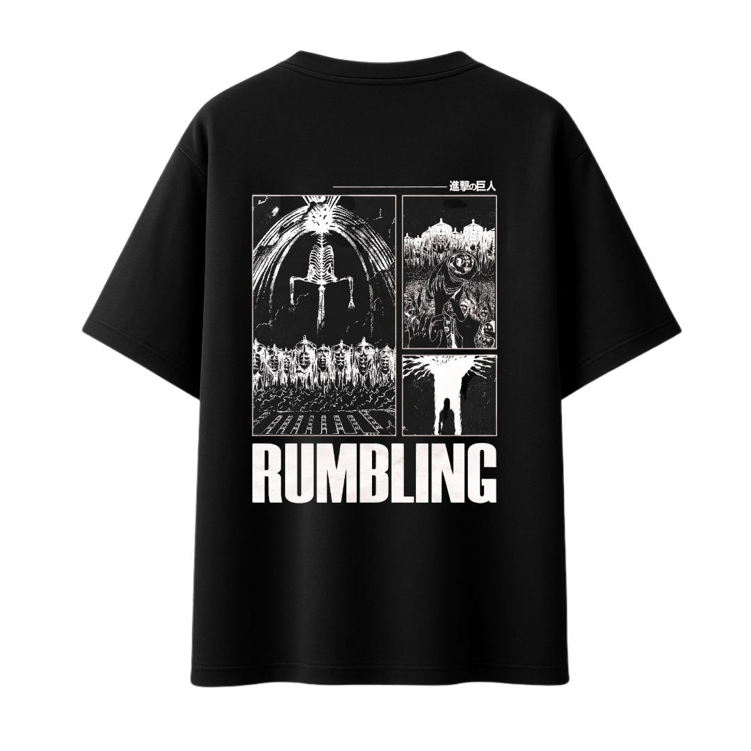 Rumbling - AOT || Oversized - 240 GSM || Attack on Titan