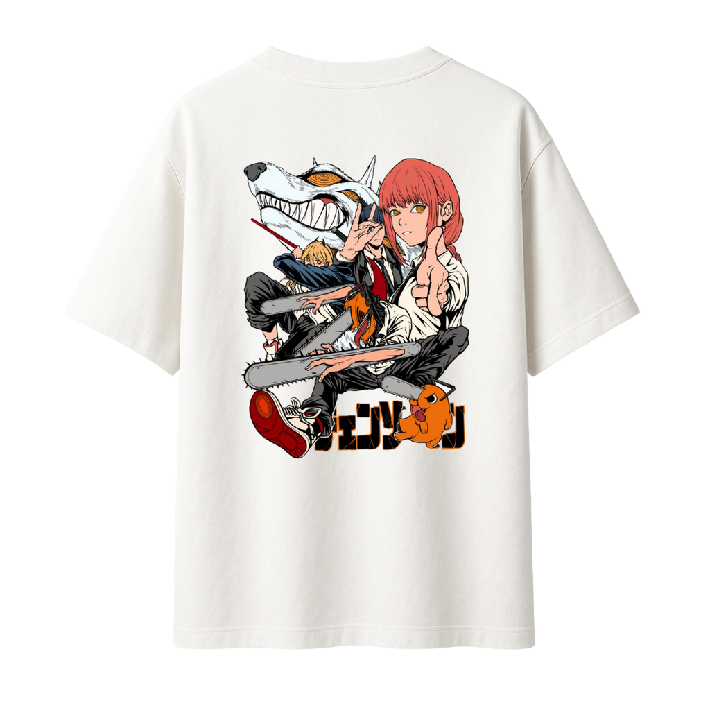 Chainsaw Man The Devil Hunters || Oversized T-shirt 240 GSM