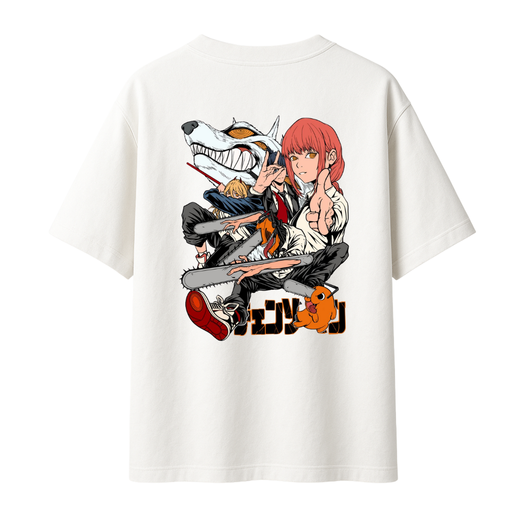 Chainsaw Man The Devil Hunters || Oversized T-shirt 240 GSM