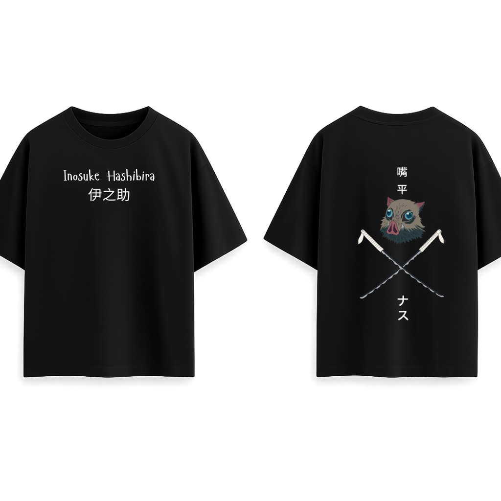 Inosuke Hashibira - Demon Slayer || Oversized - 240 GSM