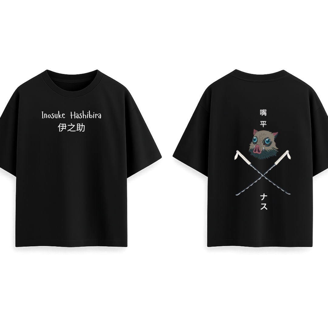 Inosuke Hashibira - Demon Slayer || Oversized - 240 GSM