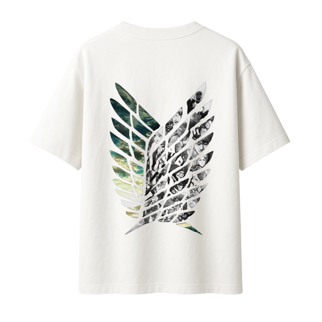 AOT - Glory to Humanity || Oversized - 240 GSM || Attack on Titan
