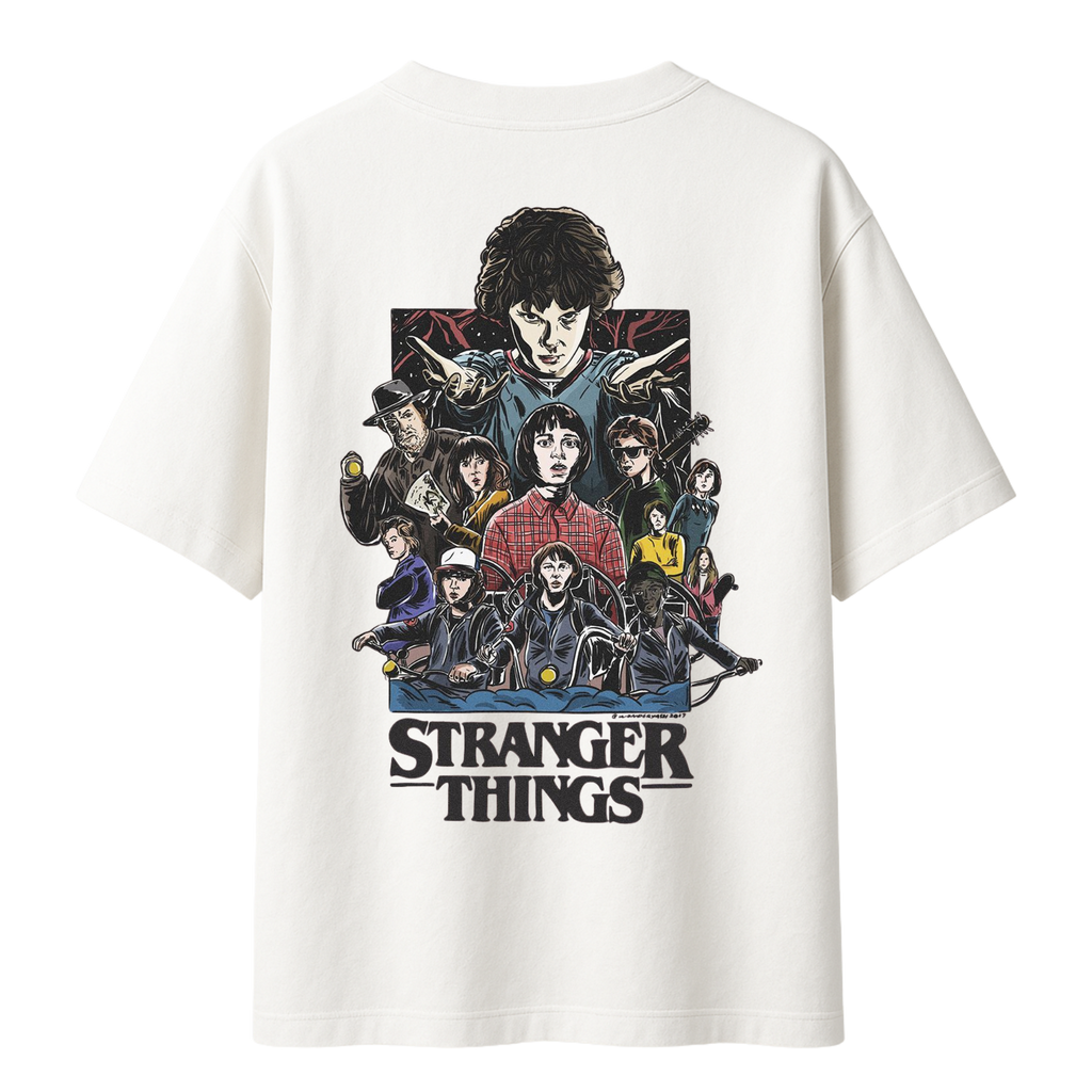 Team Hawkins || Stranger Things Oversized T-shirt 240 GSM