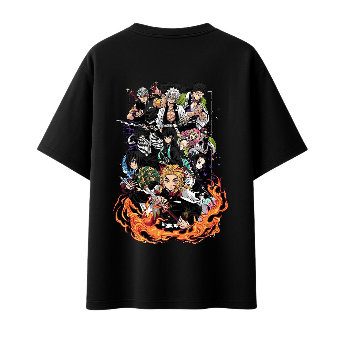 Hashira || Oversized - 240 GSM || Demon Slayer