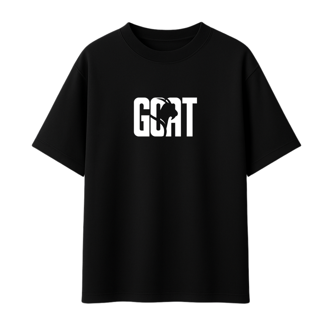 Lionel Messi The GOAT Edition || Football Oversized T-Shirt 240 GSM