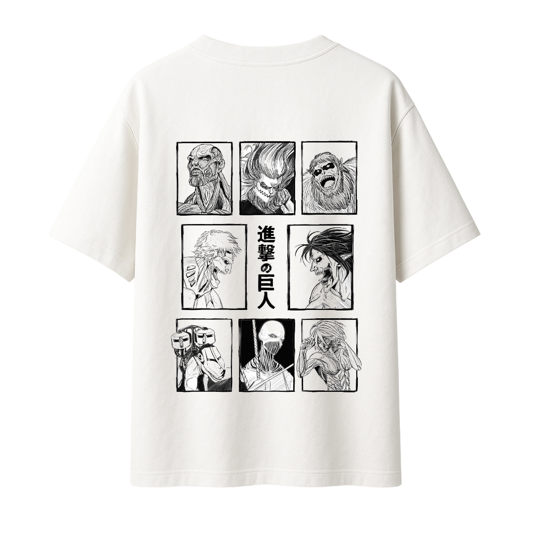 Titans of AOT || Oversized - 240 GSM || Attack on Titan