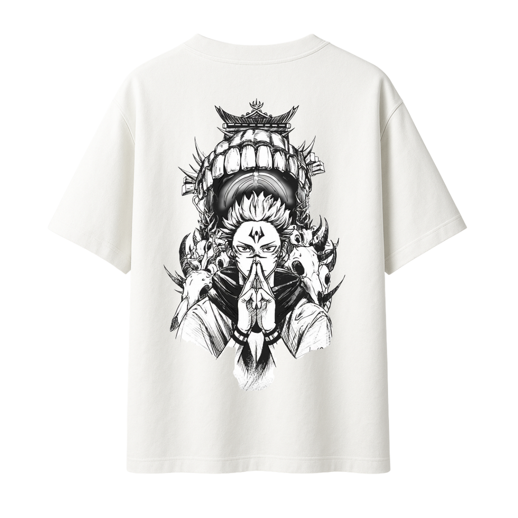 Jujutsu Kaisen - Sukuna Domain Expansion || Oversized T-Shirt 240 GSM