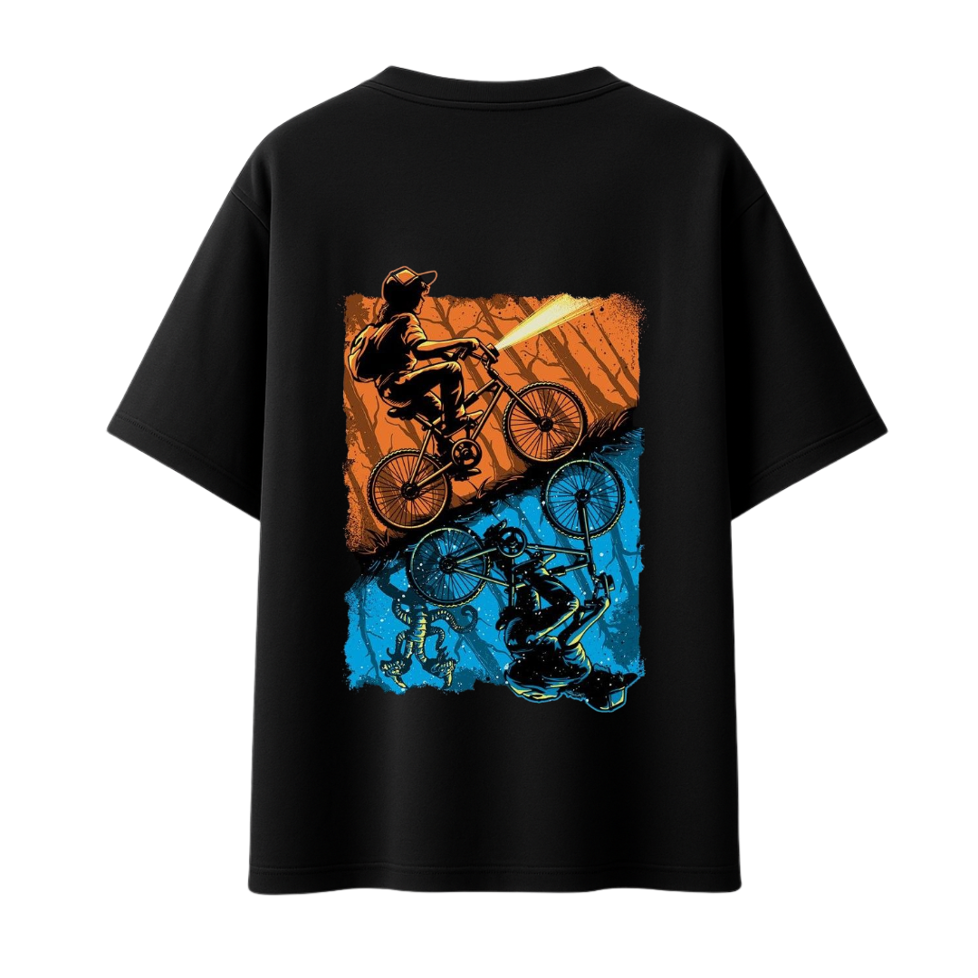 Eleven & Mind Flayer || Oversized - 240 GSM || Stranger Things