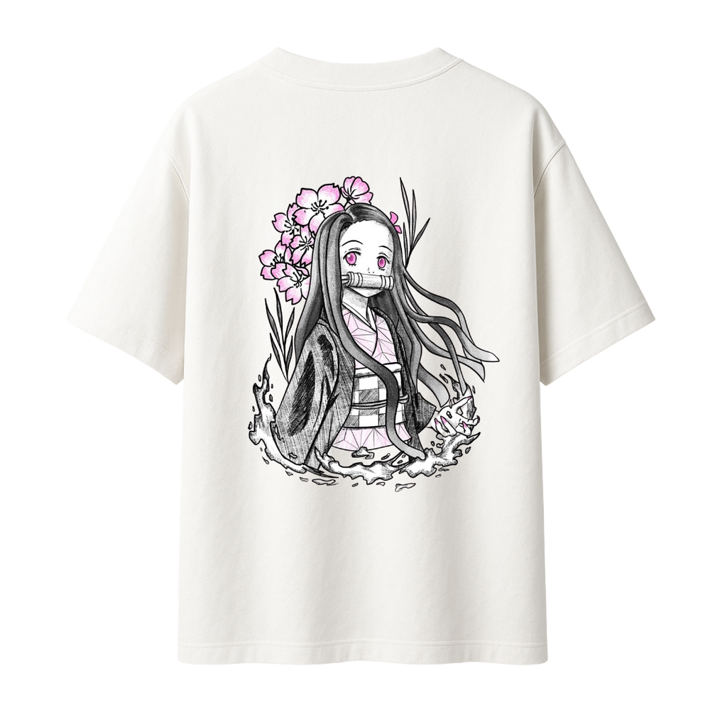 Demon Slayer - Nezuko Chan || Oversized T-shirt - 240 GSM