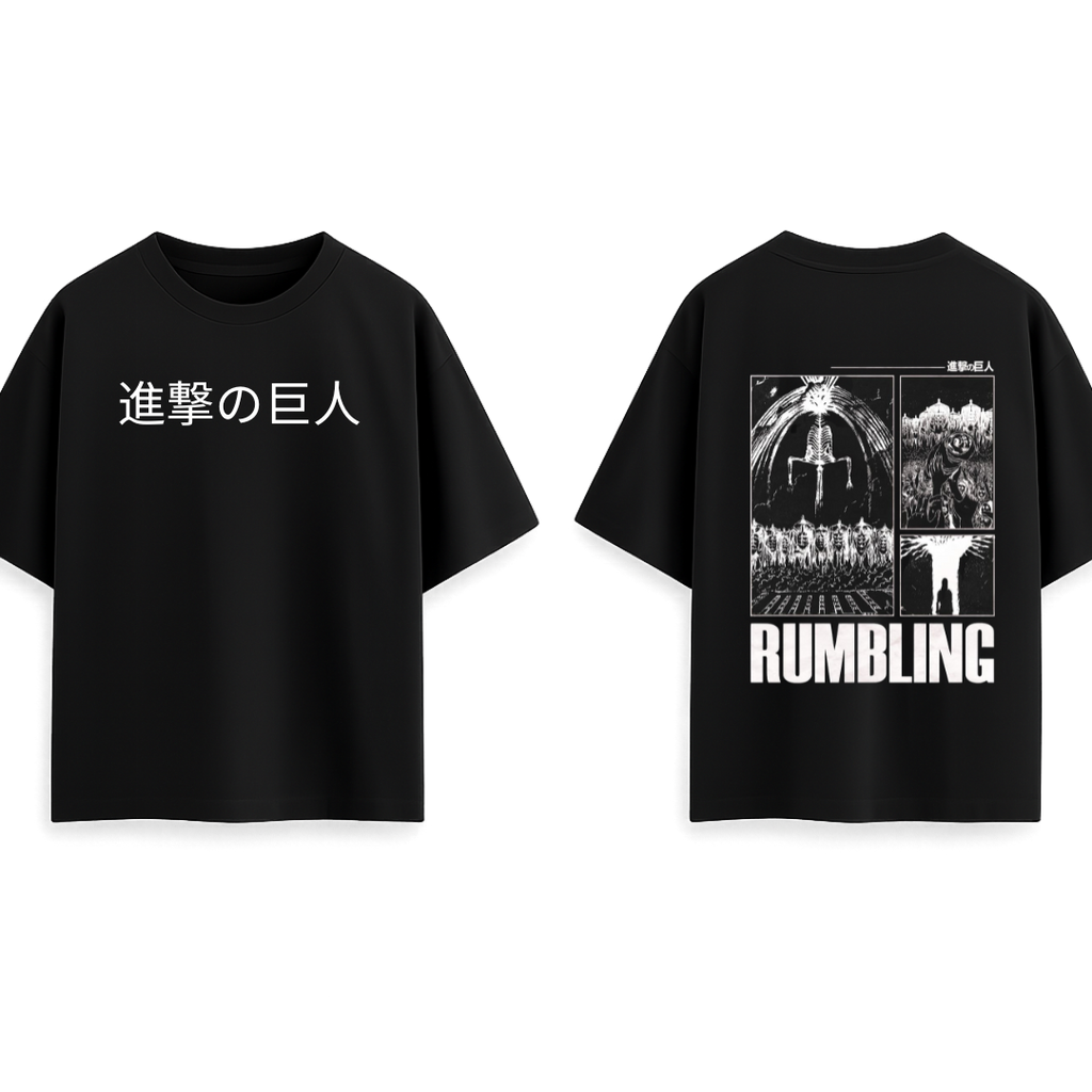 Rumbling - AOT || Oversized - 240 GSM || Attack on Titan