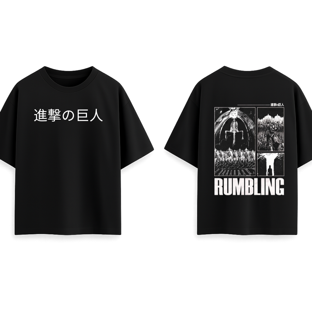 Rumbling - AOT || Oversized - 240 GSM || Attack on Titan