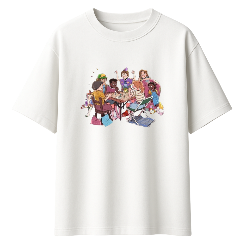 Two Sides of Coin || Stranger Things Oversized T-Shirt 240 GSM