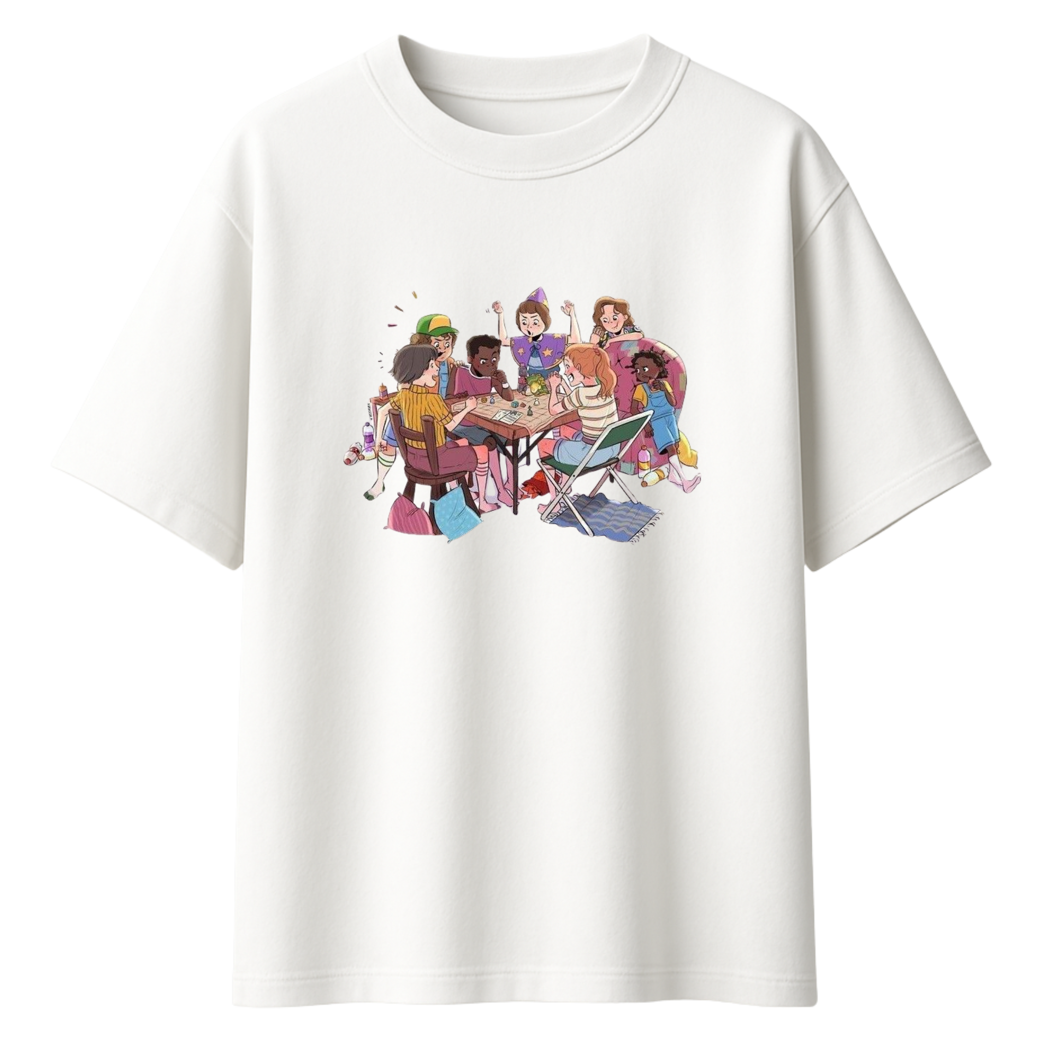 Two Sides of Coin || Stranger Things Oversized T-Shirt 240 GSM