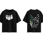 AOT - Glory to Humanity || Oversized - 240 GSM || Attack on Titan